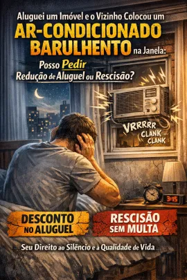 Imagem da notícia Aluguei um Imóvel e o Vizinho Colocou um Ar-Condicionado Barulhento na Janela: Posso Pedir Redução de Aluguel?